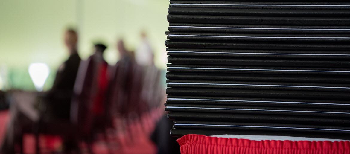 Diplomas wait to be conferred upon NDU graduates